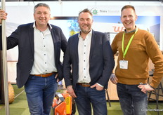 Jan de Vink and Joey van der Burg of Prins Maasdijk together with Martijn Keijer. "Just catching up and orienting what's for sale."